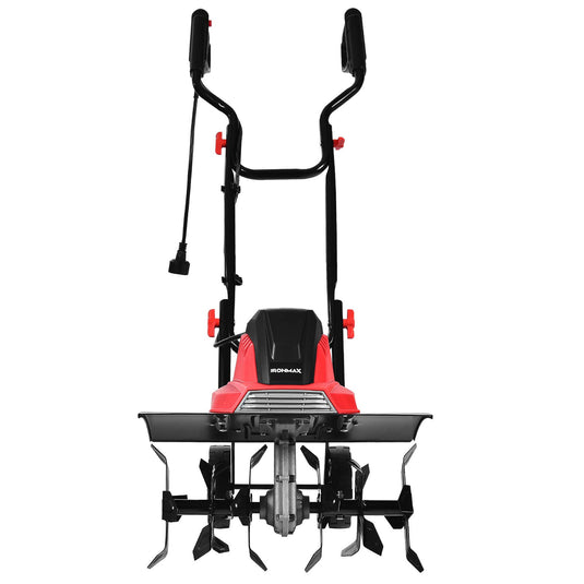 13.5 Amp Corded Electric Tiller and Cultivator, 17-Inch Tiller with 9' Tilling Depth - GoplusUS