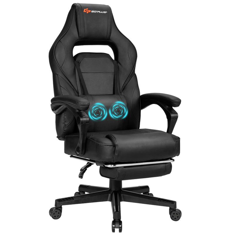Load image into Gallery viewer, Massage Gaming Chair, Seat Height Adjustment Racing Computer Office Chair - GoplusUS
