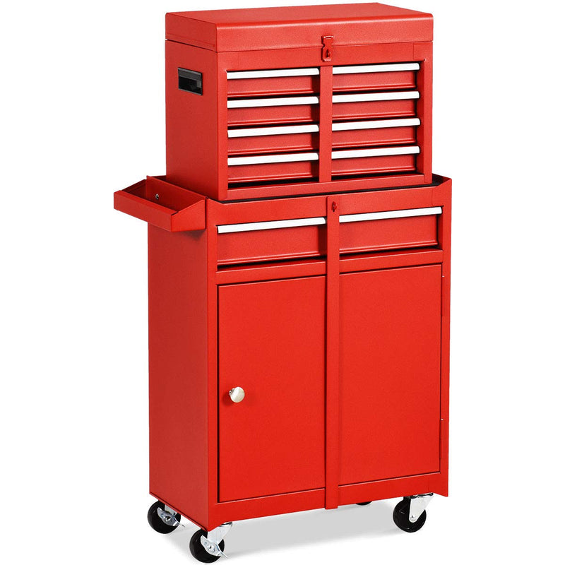 Load image into Gallery viewer, 5-Drawer Rolling Tool Chest, Tool Storage Box - GoplusUS
