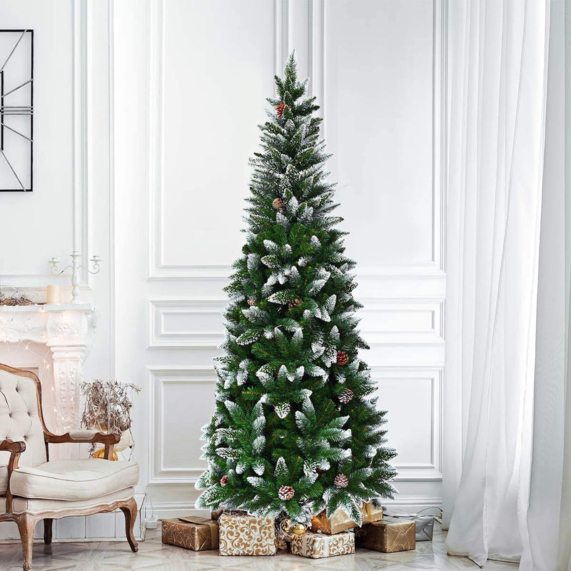 Load image into Gallery viewer, 5ft, 6FT 7.5FT Artificial Pencil Christmas Tree - GoplusUS

