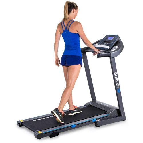 2.25HP Folding Treadmill with Incline, Superfit Electric Treadmill - GoplusUS