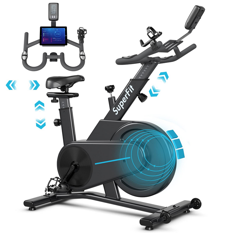 Load image into Gallery viewer, Goplus Magnetic Exercise Bike, Stationary Cycling Bike with Adjustable Seat &amp; Handle - GoplusUS
