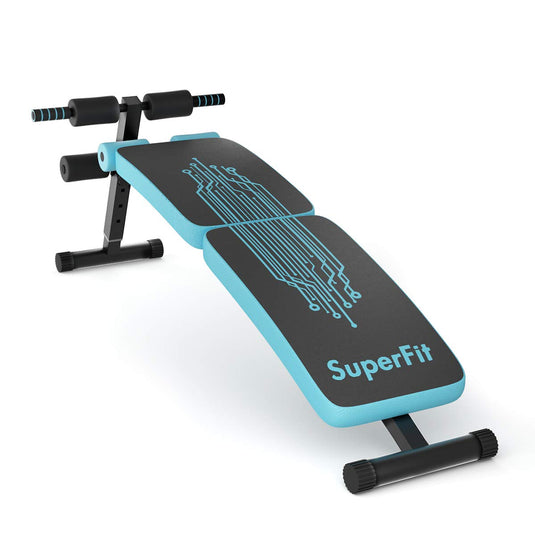 Sit Up Bench Adjustable, Foldable Abdominal Training Workout Slant Bench