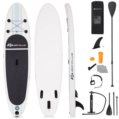 Goplus Inflatable Stand up Paddle Board Surfboard SUP Board with Adjustable Paddle Carry Bag - GoplusUS
