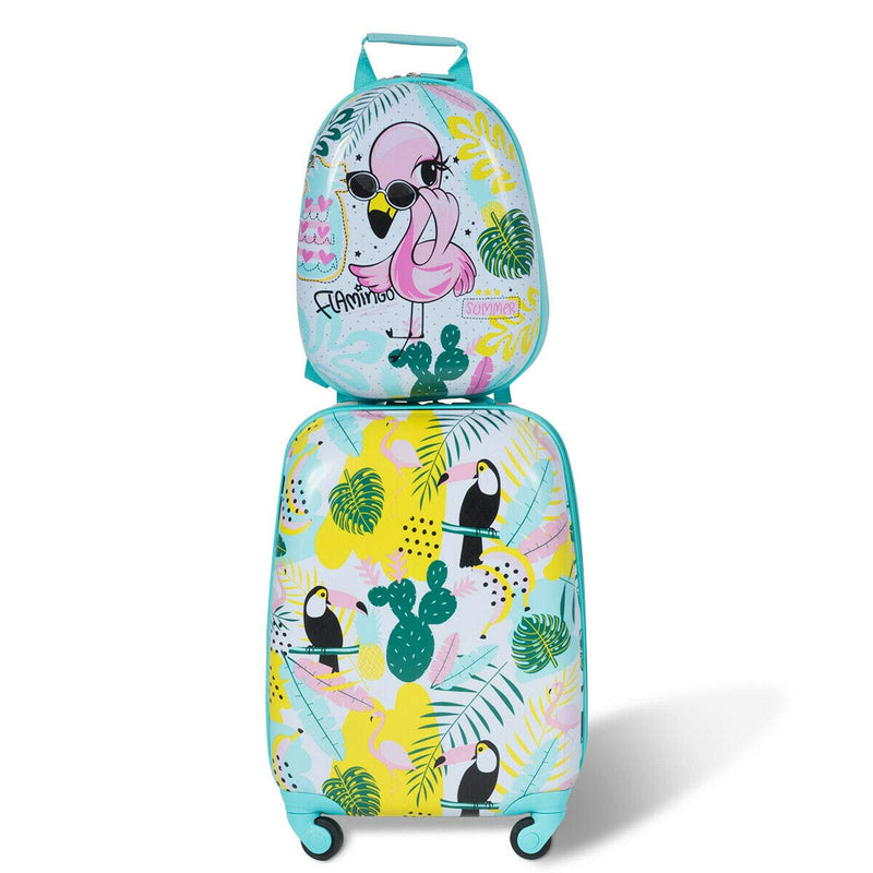 Load image into Gallery viewer, 2PC Kids Luggage, 12&quot; &amp; 16&quot; Kids Carry On Luggage Set - GoplusUS
