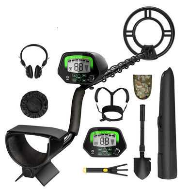 GOPLUS Metal Detector Kit for Adults, Metal Finder Treasures Seeking Tool (Black) - GoplusUS