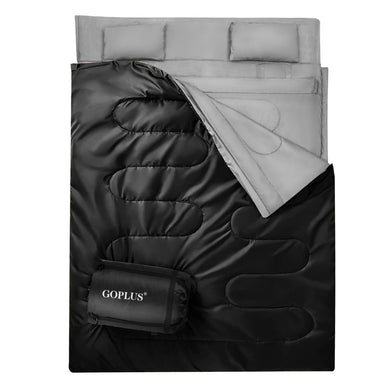 Double Sleeping Bag for Adults Kids, Queen Size XL 2 Person - GoplusUS
