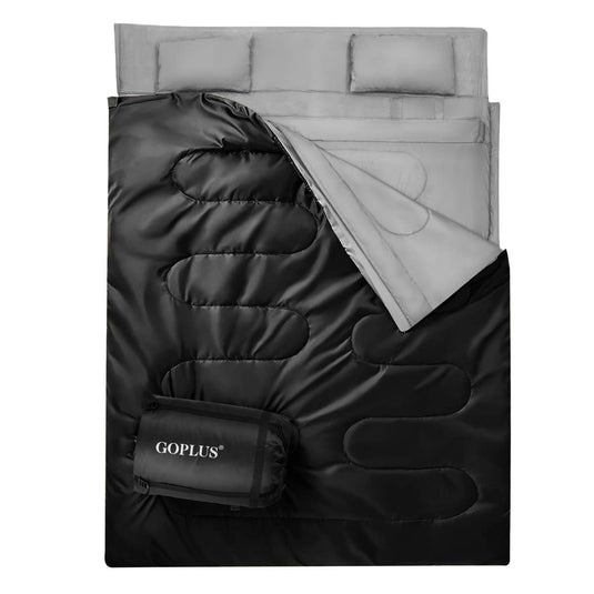 Double Sleeping Bag for Adults Kids, Queen Size XL 2 Person - GoplusUS