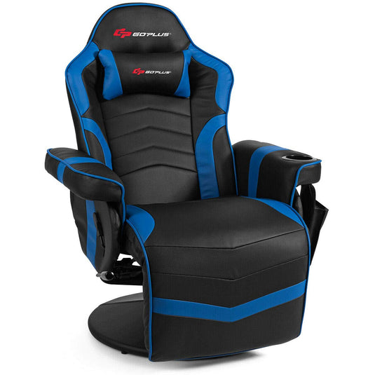 Massage Gaming Chair, Racing Style Gaming Recliner - GoplusUS