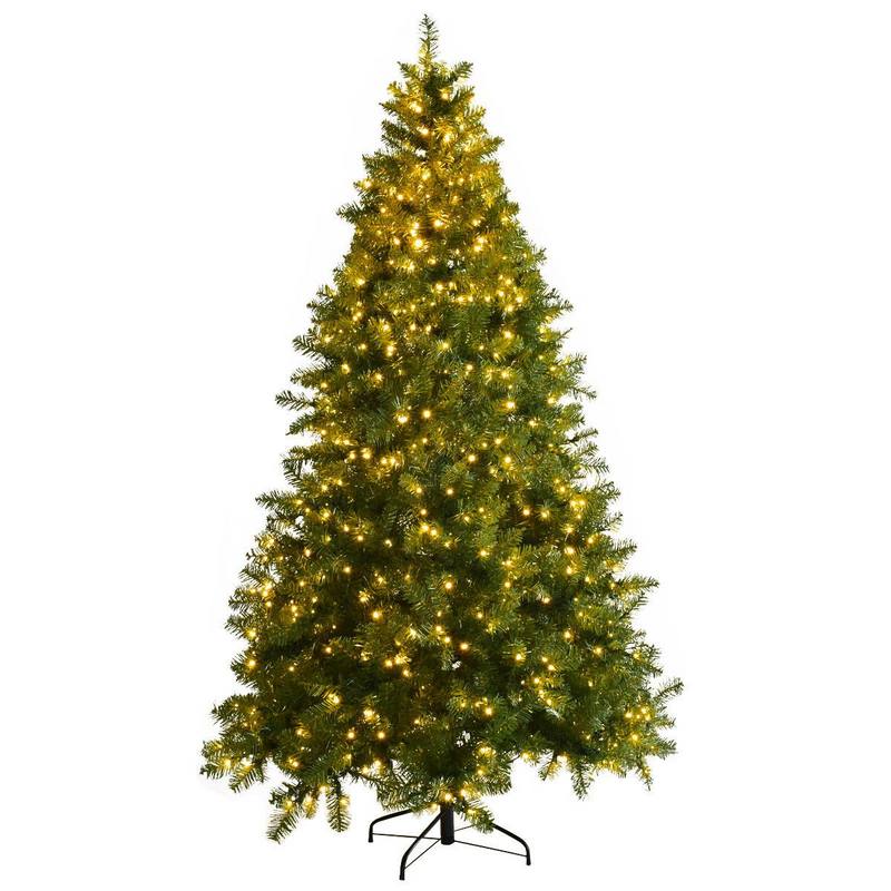 Load image into Gallery viewer, Goplus Pre-Lit Christmas Tree Artificial PVC with 700 LED Lights and Solid Metal Legs (7ft) - GoplusUS

