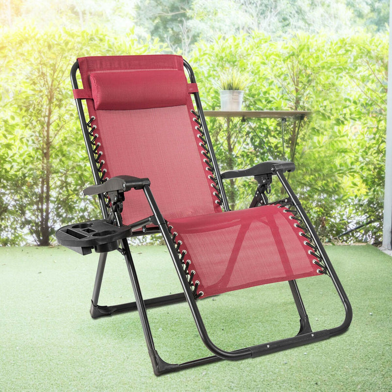 Load image into Gallery viewer, Zero Gravity Chair, 500-lb Capacity Oversized Recliner with Cup Holder
