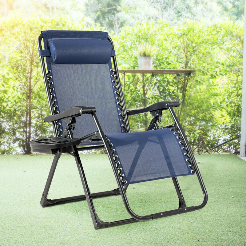 Load image into Gallery viewer, Zero Gravity Chair, 500-lb Capacity Oversized Recliner with Cup Holder
