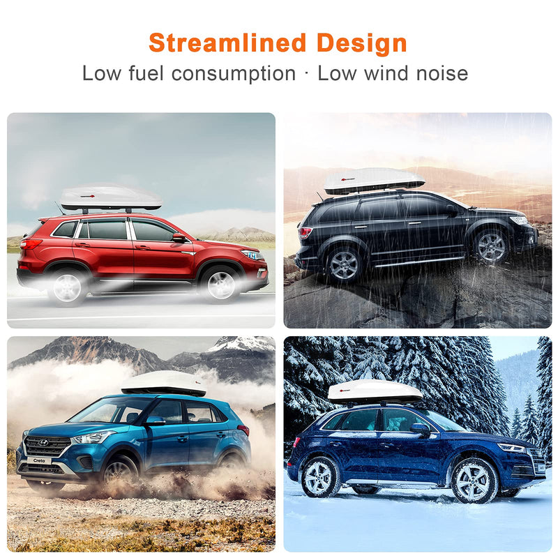 Load image into Gallery viewer, Cargo Box, Waterproof Rooftop Cargo Carrier, Heavy Duty Roof Storage Box - GoplusUS
