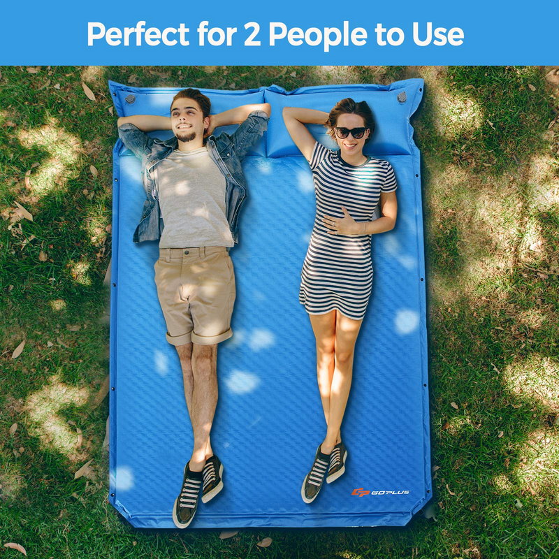 Load image into Gallery viewer, Camping Sleeping Pad Foam, Self-Inflating Camping Mat - GoplusUS
