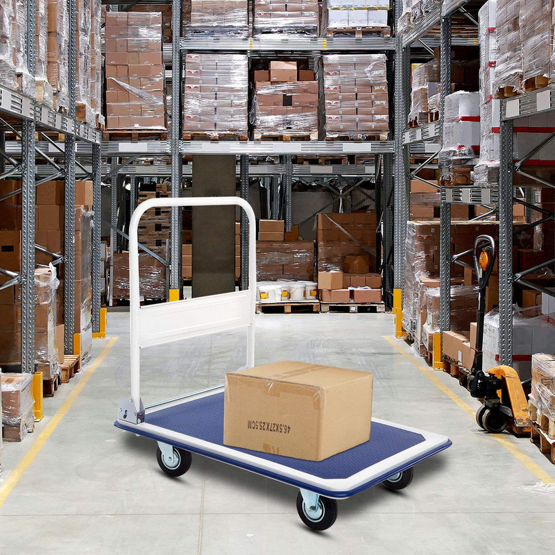 Load image into Gallery viewer, Goplus Folding Platform Cart 660 LBS Rolling Flatbed Cart - GoplusUS
