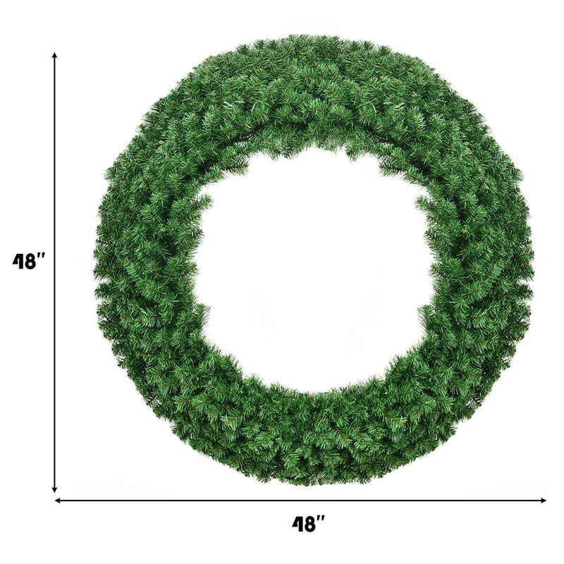 Load image into Gallery viewer, 48&quot; Pre-lit Cordless Artificial Christmas Wreath - GoplusUS
