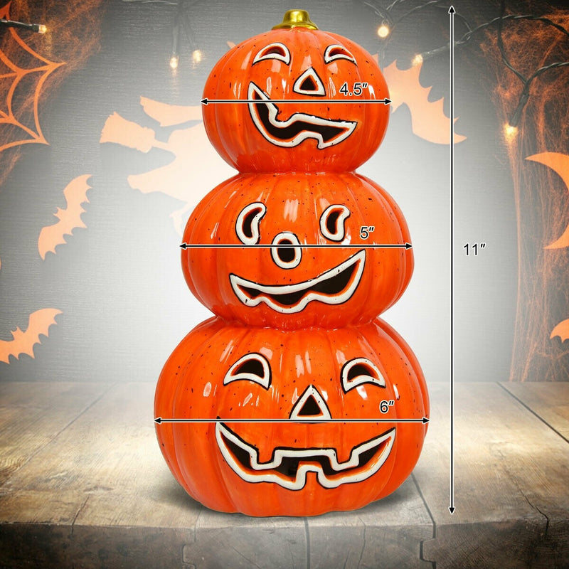 Load image into Gallery viewer, Halloween Ceramic Pumpkin Lamp - GoplusUS
