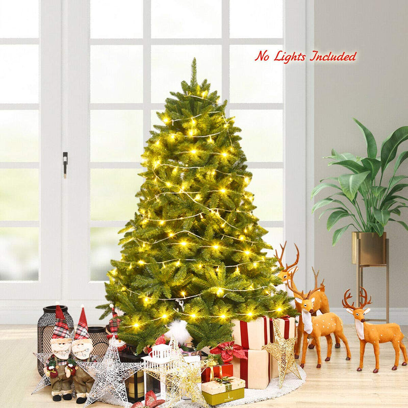 Load image into Gallery viewer, 7.5ft Unlit Artificial Christmas Tree, Premium Hinged Fir Tree - GoplusUS
