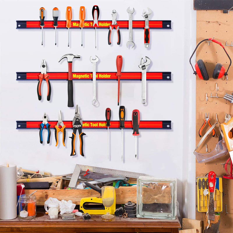 Load image into Gallery viewer, 6PCS 18&quot; Magnetic Tool Holder, Metal Magnet Tool Organizer Bars - GoplusUS
