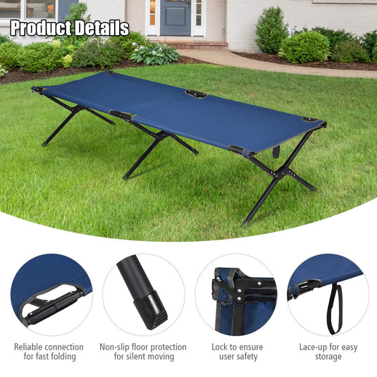 Folding Camping Cot with Carrying Bag - GoplusUS