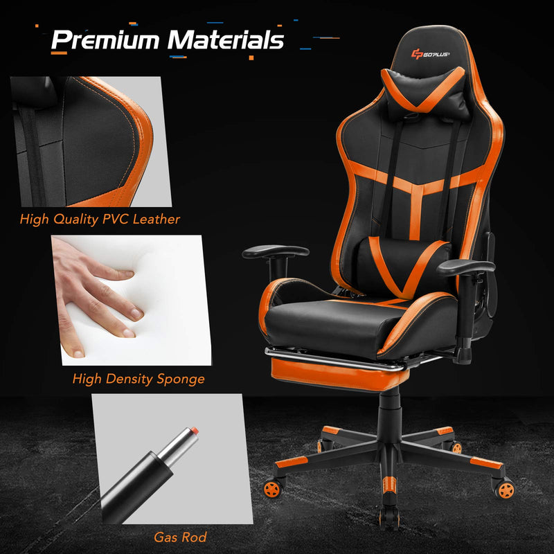 Load image into Gallery viewer, Gaming Chair, Massage Office Chair Computer Gaming Racing Chair - GoplusUS
