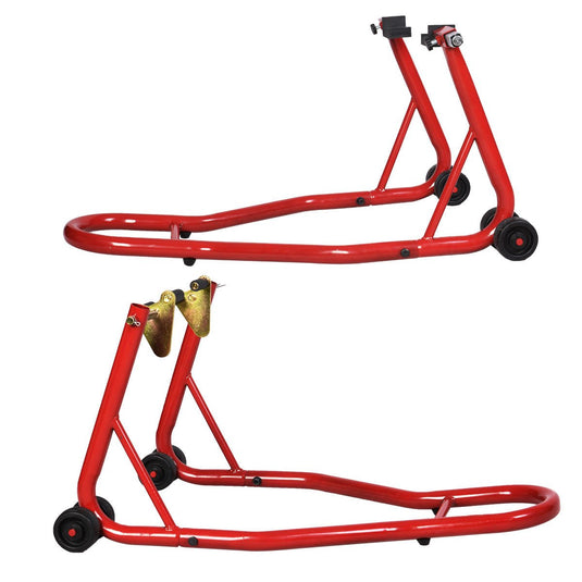 Motorcycle Sport Bike Stand Front & Rear Wheel Stand Swingarm Lift Auto Bike - GoplusUS