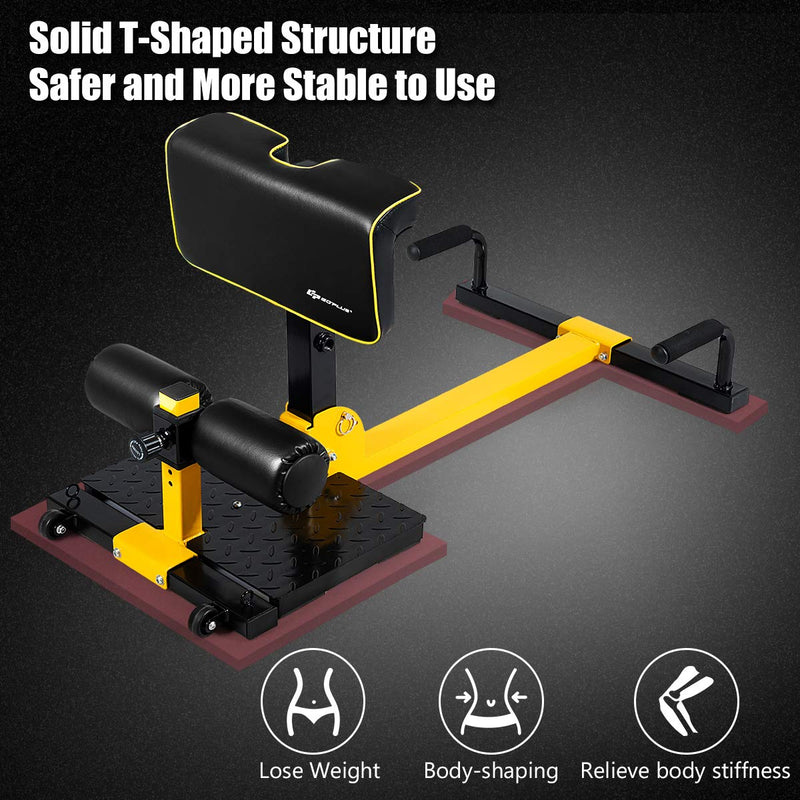 Load image into Gallery viewer, Deep Squat Machine with Anti-Skid Measures, Soft PVC Cover, Handy Wheels - GoplusUS
