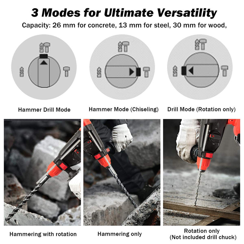 Load image into Gallery viewer, 1 Inch SDS Plus Cordless Rotary Hammer Drill - GoplusUS

