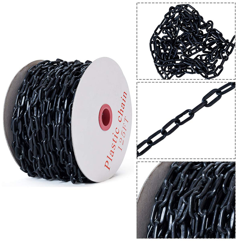 Load image into Gallery viewer, Plastic Chain Safety Barrier 125 FT Plastic Barrier Chain - GoplusUS
