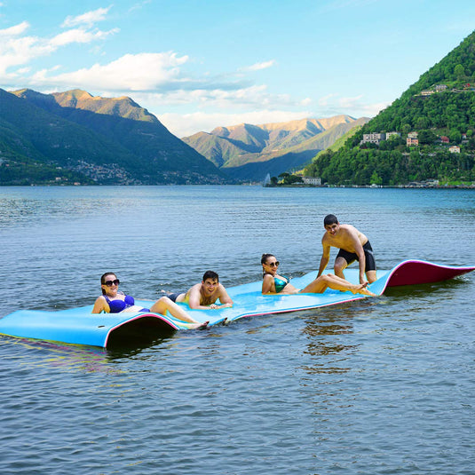 Floating Water Pad Mat, Tear-Resistant XPE Foam (18' x 6' /12' x 6') - GoplusUS