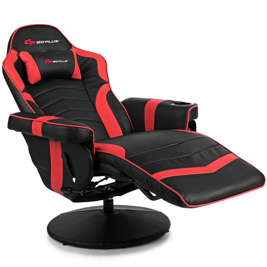 Massage Gaming Chair, Racing Style Gaming Recliner - GoplusUS