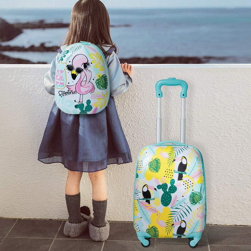 Load image into Gallery viewer, 2PC Kids Luggage, 12&quot; &amp; 16&quot; Kids Carry On Luggage Set - GoplusUS
