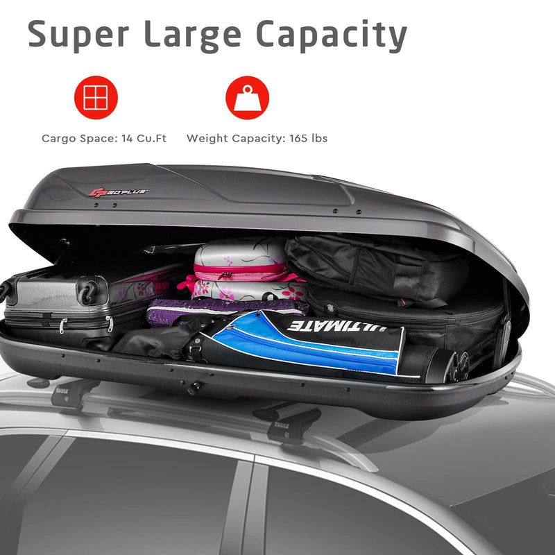 Load image into Gallery viewer, Cargo Box, Waterproof Rooftop Cargo Carrier, Heavy Duty Roof Storage Box - GoplusUS
