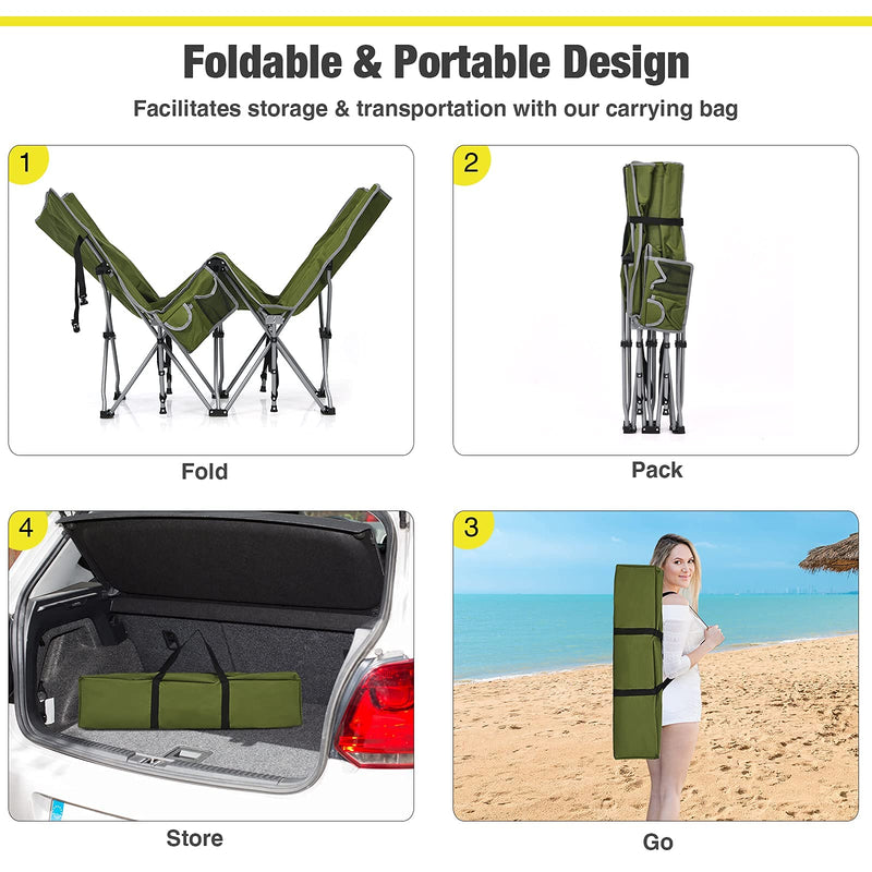 Load image into Gallery viewer, Folding Camping Cot, Heavy-Duty Comfortable Cot Bed for Adults Kids - GoplusUS
