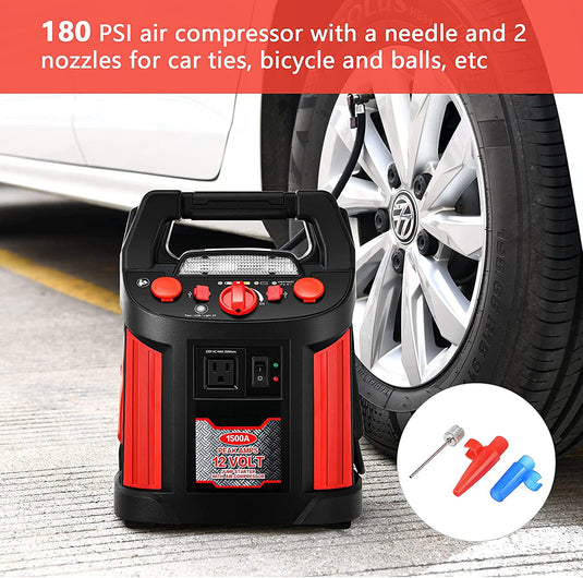 Jump Starter 1500 Peak/700 Instant Amps - GoplusUS