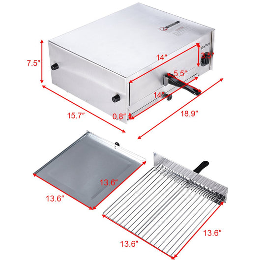 Pizza Oven Stainless Steel Pizza Baker for Kitchen Commercial Use - GoplusUS