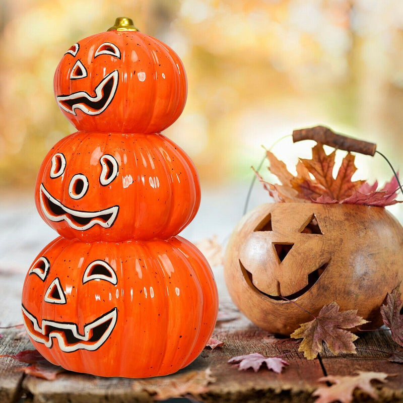 Load image into Gallery viewer, Halloween Ceramic Pumpkin Lamp - GoplusUS
