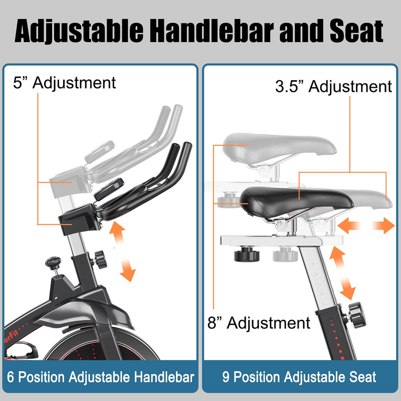 Load image into Gallery viewer, Goplus Indoor Magnetic Exercise Bike, Fitness Cycling Bike W/ Adjustable Resistance - GoplusUS
