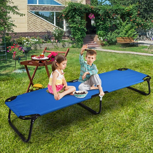 Folding Camping Cot, Heavy Duty Collapsible Foldable Bed - GoplusUS