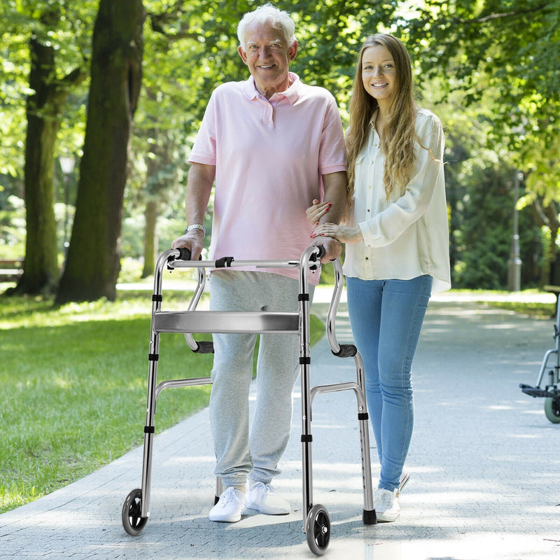 Load image into Gallery viewer, 440LBS Foldable Standard Walker - GoplusUS
