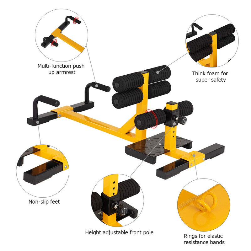 Load image into Gallery viewer, 3-in-1 Multifunctional Squat Machine Deep Sissy Squat &amp; Leg Exercise Squat - GoplusUS
