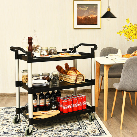 3-Tier Rolling Utility Cart with Wheels - GoplusUS