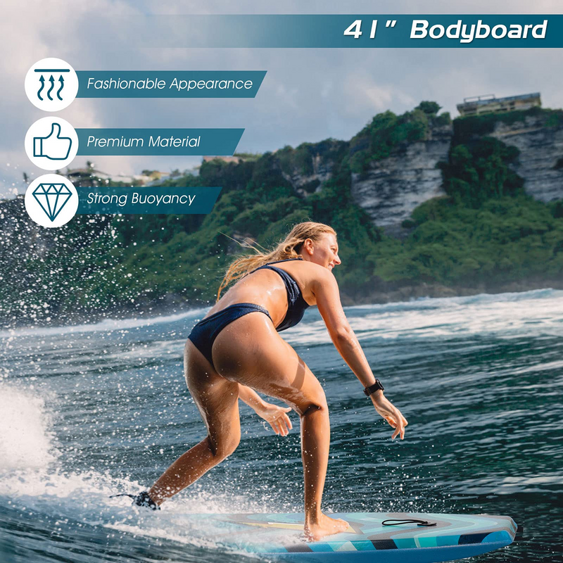 Load image into Gallery viewer, Goplus Super Lightweight Bodyboard, 37-41'' Body Board with EPS Core, XPE Deck - GoplusUS
