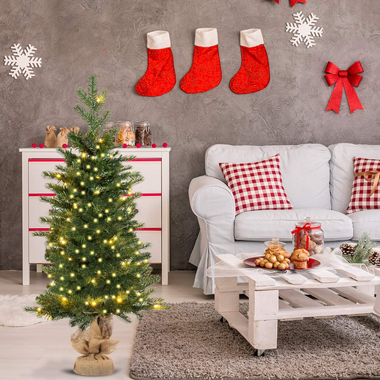 Goplus 3ft Prelit Christmas Tree - GoplusUS