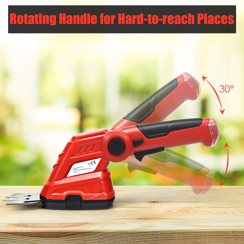 Load image into Gallery viewer, 2 in 1 Cordless Grass Shear + Hedge Trimmer w/ 3.6V Rechargeable Battery - GoplusUS
