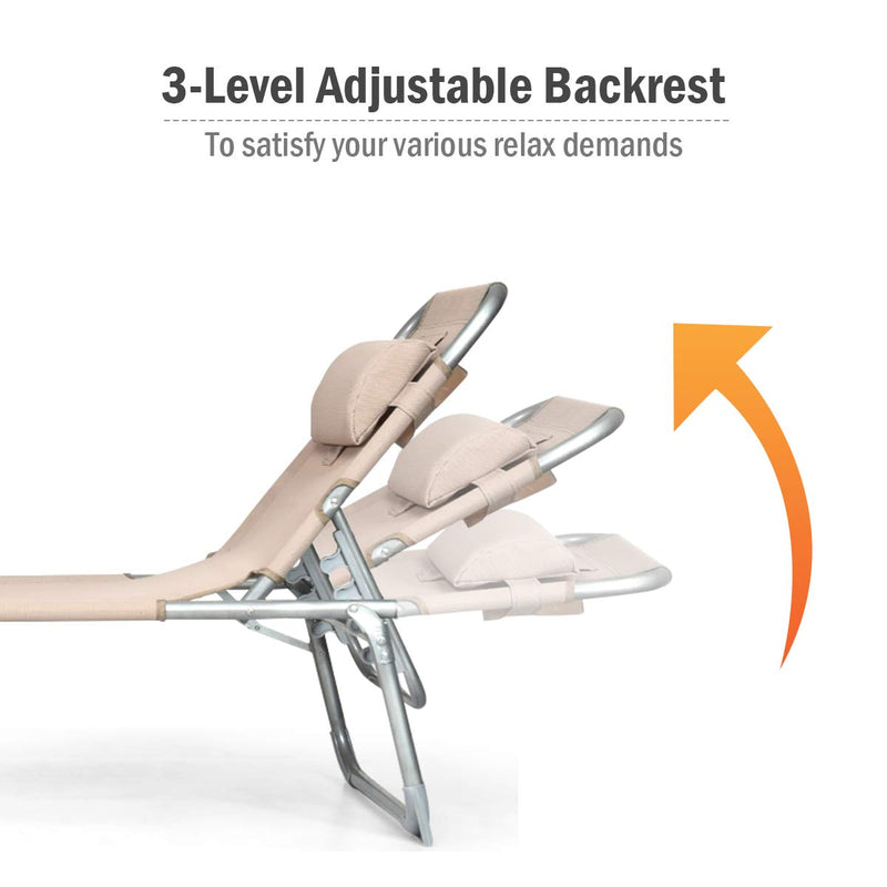 Load image into Gallery viewer, Adjustable Chaise Lounge Chair Recliner - GoplusUS
