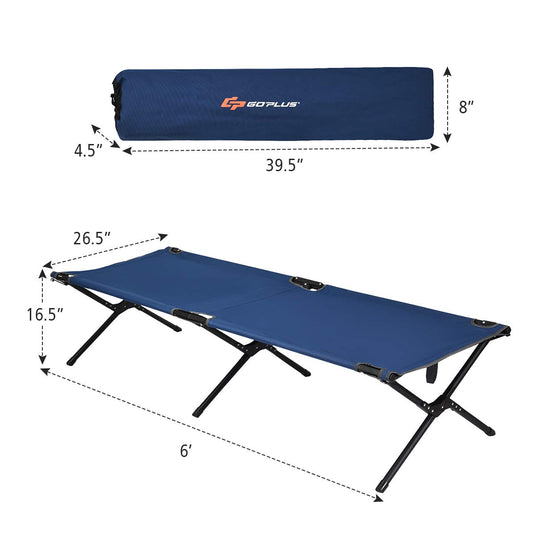 Folding Camping Cot with Carrying Bag - GoplusUS