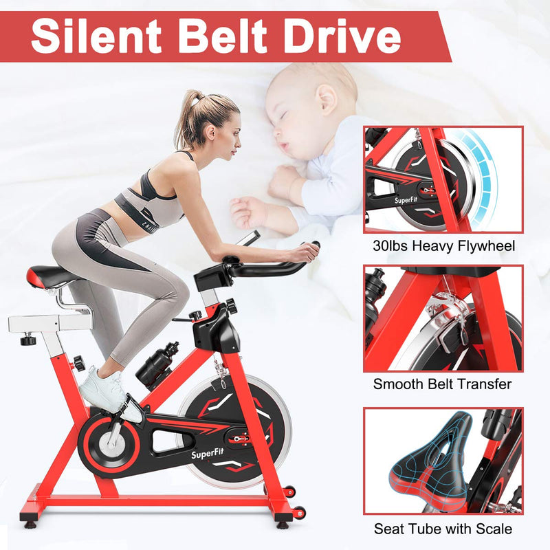 Load image into Gallery viewer, Exercise Bike, Indoor Cycling Stationary Bike for Home Cardio Workout Bike Training - GoplusUS
