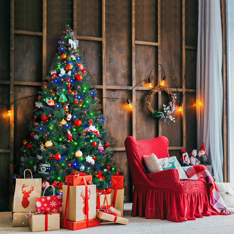 Load image into Gallery viewer, Goplus Artificial Christmas Tree Premium Spruce Hinged Tree, UL-Certified Transformer - GoplusUS
