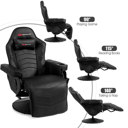 Massage Gaming Chair, Racing Style Gaming Recliner - GoplusUS